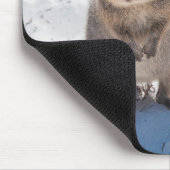 Quokkaオンビーチ、ピンクの女の子パーソナライズされた マウスパッド (コーナー)