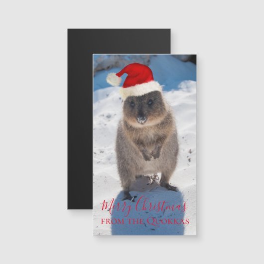 QuokkaオーストラリアHappy Merry Chrimas (正面/裏面)