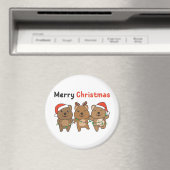 QuokkaクリスマスキュートQuokkaメリークリスマスマグネ マグネット (インサイチュ (食洗機))