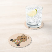 Quokkaクリスマススノーウィンターアニマルズクオカス紙 ペーパーコースター (インサイチュ)