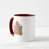 Quokkaクリスマスツリーおもしろい動物クリスマス マグカップ (正面左)