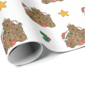 Quokkaクリスマスツリーおもしろい動物クリスマス ラッピングペーパー (ロールコーナー)