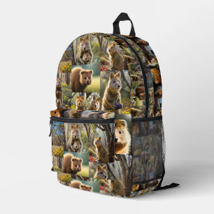 『Quokkaクロニックス心温まるフォトコラージュ』 プリントバックパック