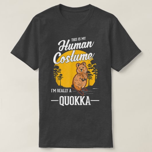 Quokka人間の衣装ハロウィーンQuokka Tシャツ6194 Tシャツ (デザイン正面)