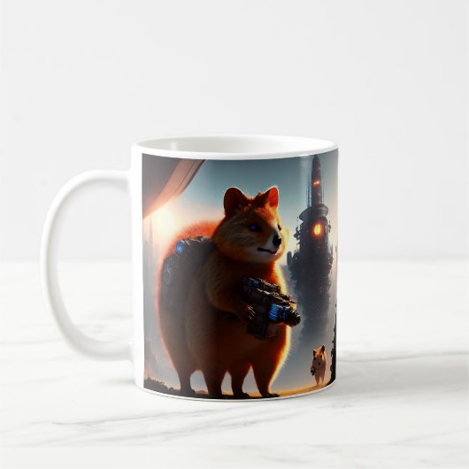 Quokka彼らは私をミスター、コーヒーマグと呼ぶ コーヒーマグカップ (左)