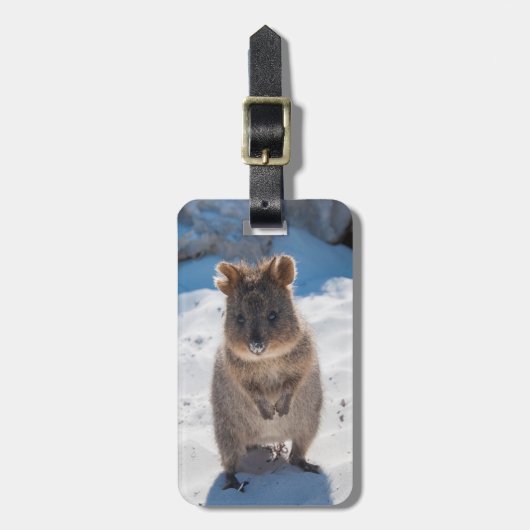Quokka: 惑星の最も幸せな動物! ラゲッジタグ (正面縦)