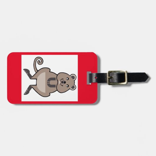 QUOKKA – 絶滅危惧動物 – オーストラリア – ラゲッジタグ (正面横)