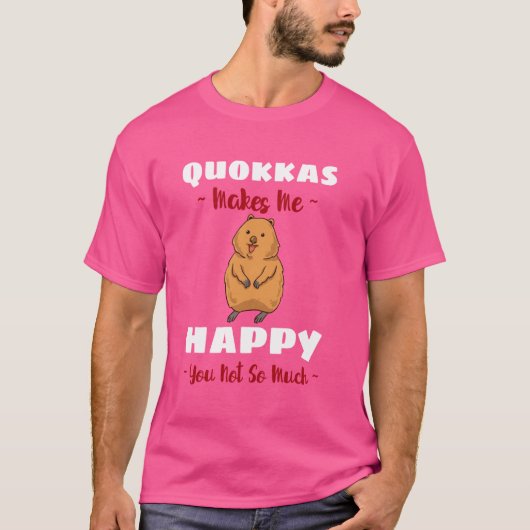 Quokka Animals おもしろい Australian Cute Pet Tシャツ (正面)