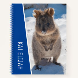 Quokka Australia パーソナライズされた Blue Kids ノートブック