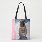 Quokka Australia Cute Animal on the Beach Photo トートバッグ (正面)