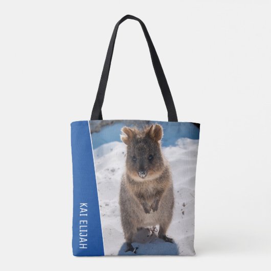 Quokka Australia Cute Animal on the Beach Photo トートバッグ (裏面)