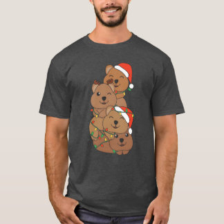 Quokka Christmasree Christmas Animals Quokkas frie Tシャツ