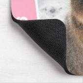 Quokka Cute Animal on the Beach Australia Pink マウスパッド (コーナー)