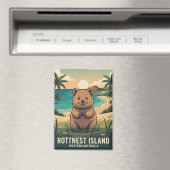 Quokka in Rotnest Islandオーストラリア マグネット (インサイチュ (食洗機))
