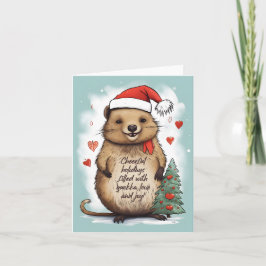 Quokka Love and Joy for Christmas - カード