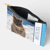 Quokka on the Beach Australia Blue Boys Personal アクセサリーポーチ (見開き)