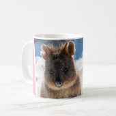 Quokka on the Beach Australia Cute Animal Photo コーヒーマグカップ (正面左)