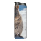 Quokka on the Beach Australia, Pink Accent Girls タンブラー (回転右)
