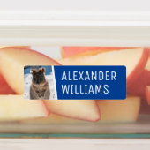 Quokka on the beach Cute Animal Photo Australia ラベル (貼付)