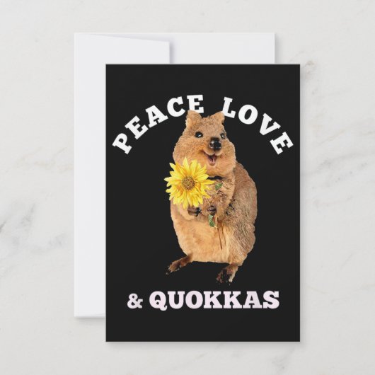quokka Peace Love カード (正面)