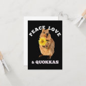 quokka Peace Love カード (正面/裏面インサイチュ)