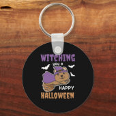 Quokka Witch魔女は幸せにあなたを魔化 キーホルダー (正面)
