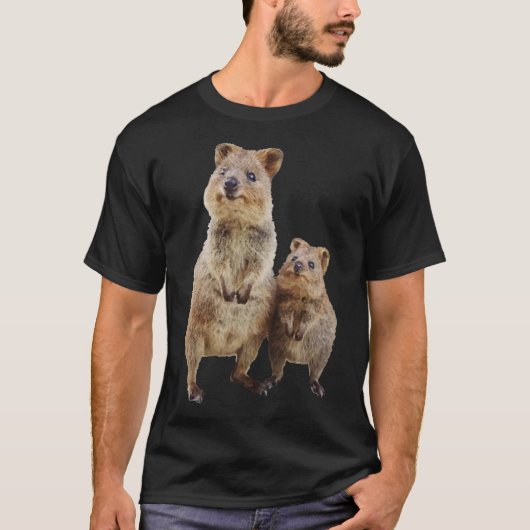 Quokka with Baby Cute Australian Teddy Bear Essent Tシャツ (正面)