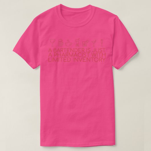 quot薬剤師バルテンダー薬局 tシャツ (デザイン正面)