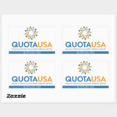Quota USA -RectSticker 長方形シール (シート)