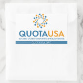 Quota USA -RectSticker 長方形シール (バッグ)