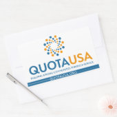 Quota USA -RectSticker 長方形シール (封筒)