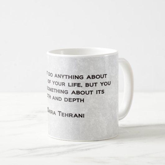 Quotableマグ- Shira Tehrani コーヒーマグカップ (正面右)