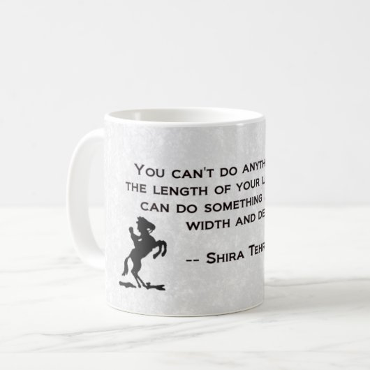 Quotableマグ- Shira Tehrani コーヒーマグカップ (正面左)