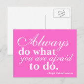 Quotable - Do What You Fear Most – ポストカード (正面/裏面)