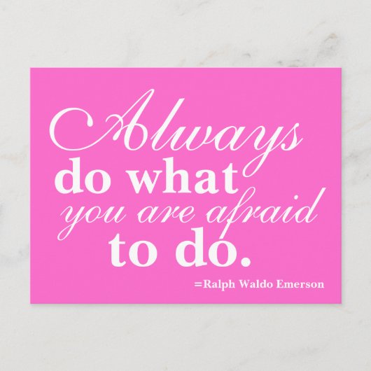 Quotable - Do What You Fear Most – ポストカード (正面)