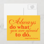 Quotable - Do What You Fear Most – ポストカード (正面/裏面)