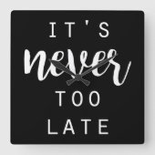 Quotable IV スクエア壁時計 (正面)