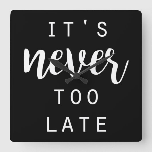 Quotable IV スクエア壁時計 (正面)