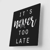 Quotable IV スクエア壁時計 (傾斜)