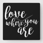 Quotable V スクエア壁時計 (正面)