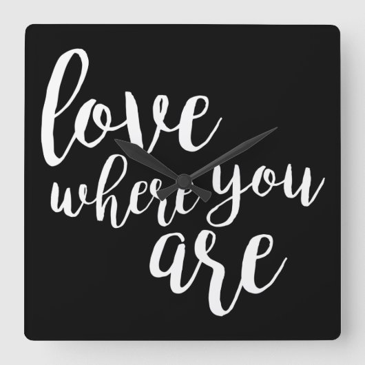 Quotable V スクエア壁時計 (正面)