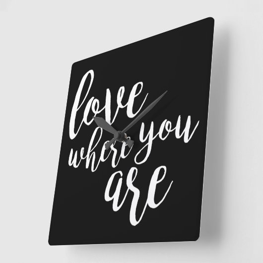 Quotable V スクエア壁時計 (傾斜)