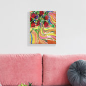 Quote "a flower does not hurry, yet it blossoms"  キャンバスプリント (インサイチュ (リビング))