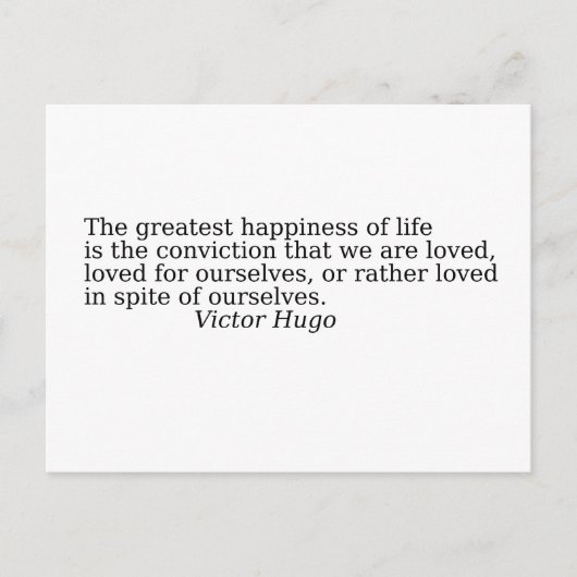 Quote about life ポストカード (正面)