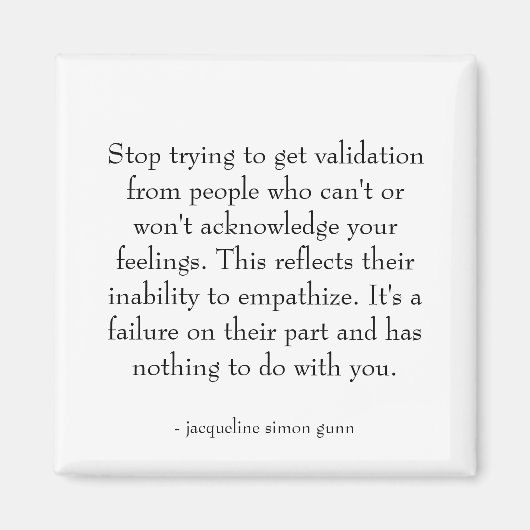 Quote about relationships.  マグネット (正面)