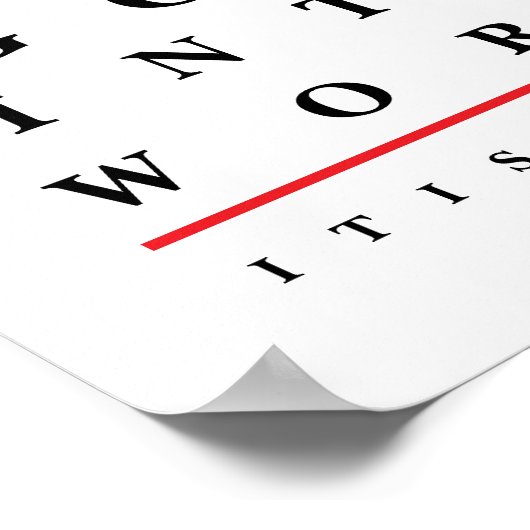 Quote Eye Chart Poster ポスター (角)