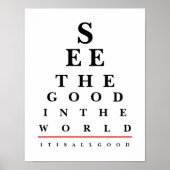 Quote Eye Chart Poster ポスター (正面)