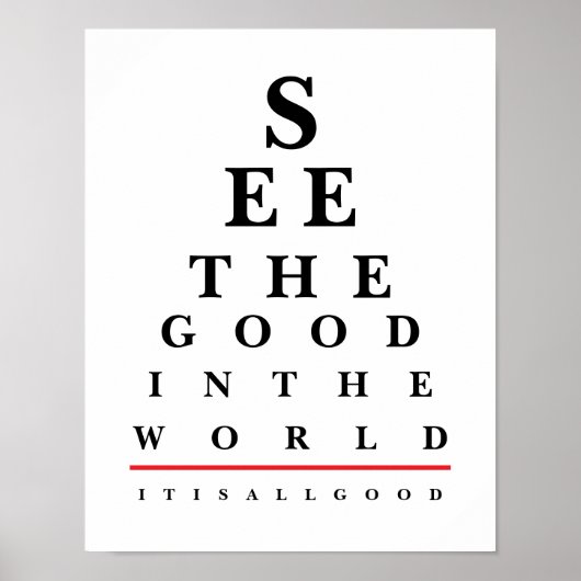 Quote Eye Chart Poster ポスター (正面)