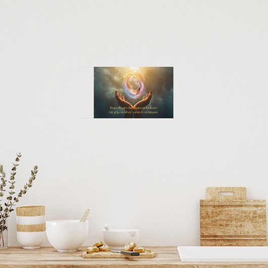 Quote of Finding Peace ポスター (キッチン)