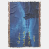 Quote of Silience Throw Blanket スローブランケット (正面縦)